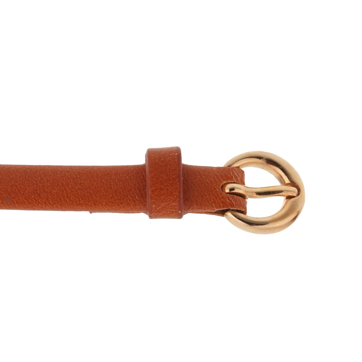 Women's or Men's Gucci Style Horsebit Rose Gold Leather Bracelet