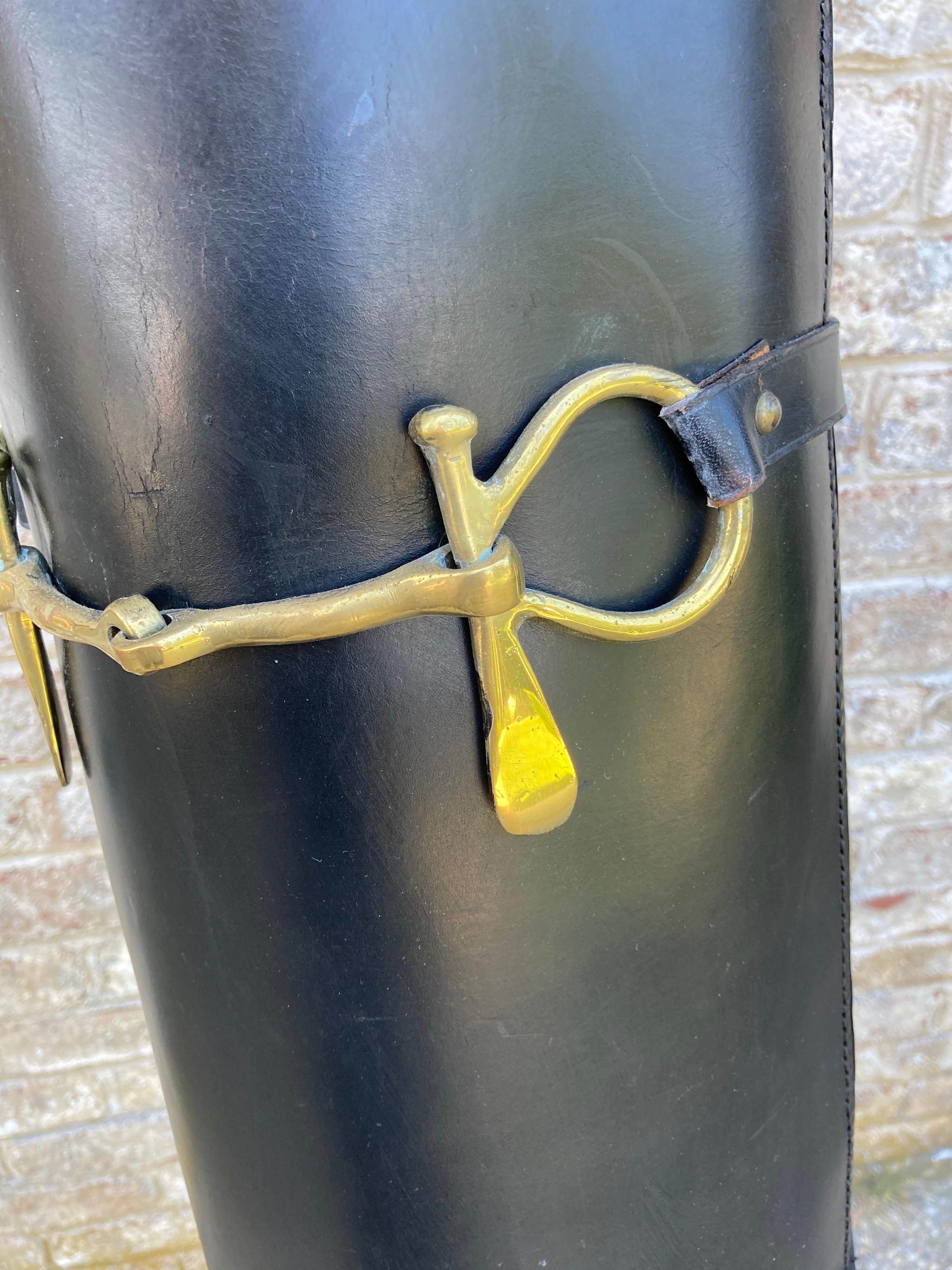 Gucci Style Leather Umbrella Stand 1