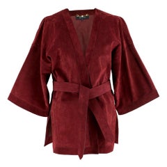 Gucci Suede Belted Wrap Jacket	IT 40