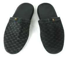 Gucci Suede Logo Slippers