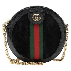 Gucci Suede Ophidia Round Mini Shoulder Bag