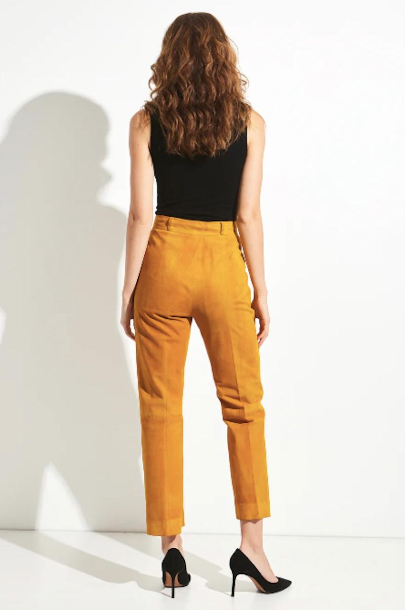Pantalon en daim Gucci Excellent état - En vente à New York, NY