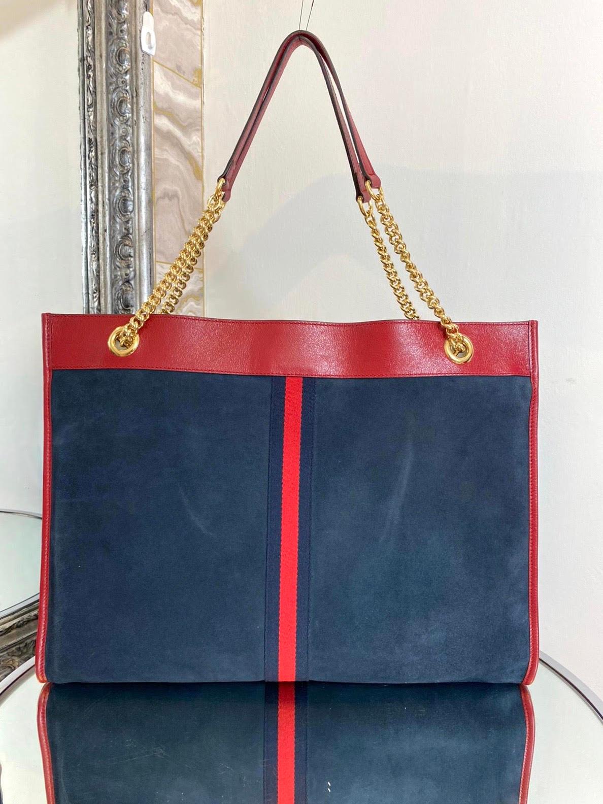 Gucci Suede Rajah Large Shopper Bag For Sale 2