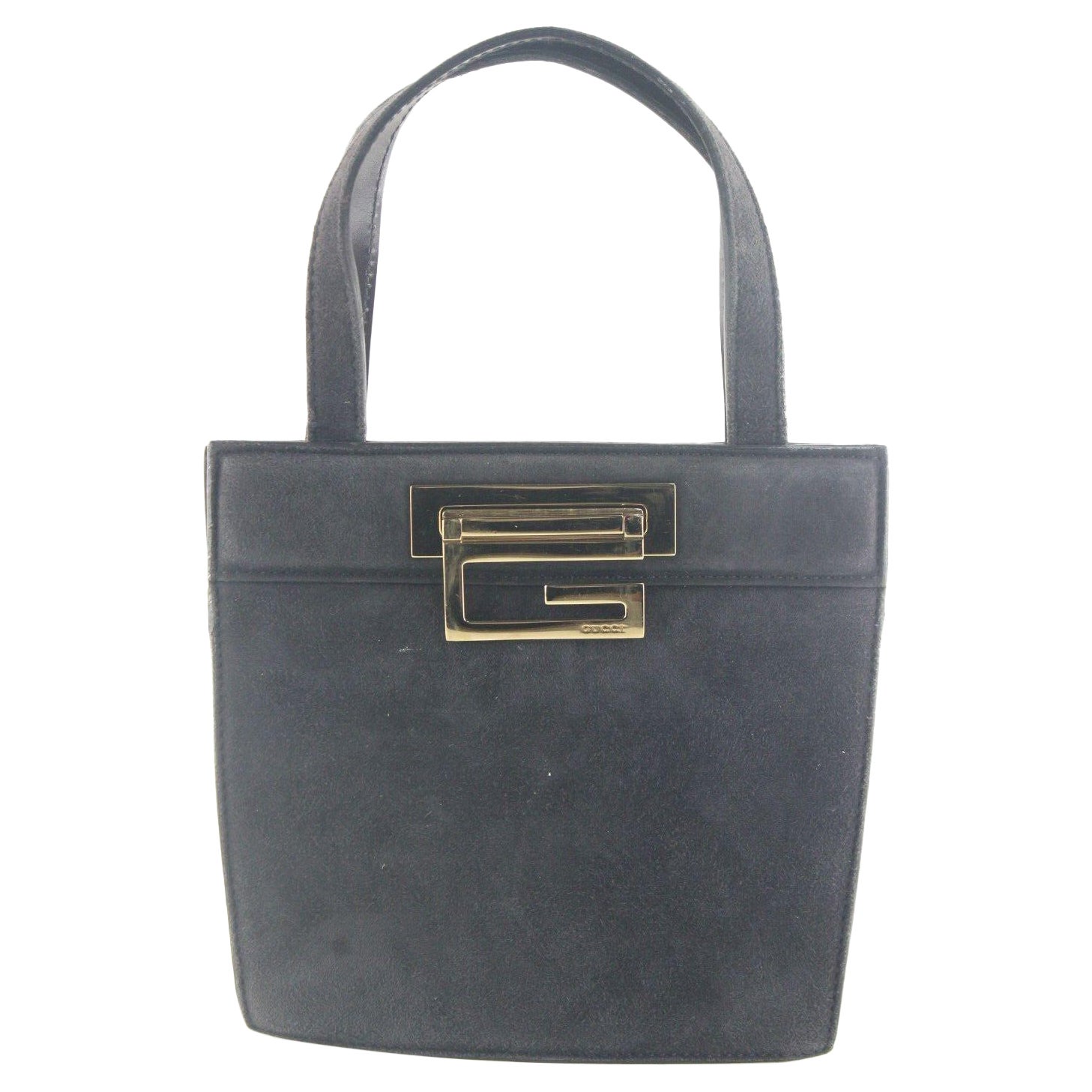 Gucci Tom Ford Era Tote en daim G Logo Turnlock 1GG1012K en vente