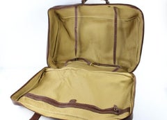 Gucci Suitcase Luggage 18gz0706 Brown Leather Weekend/Travel Bag