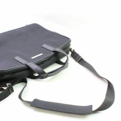 Gucci Suitcase Luggage with Strap 866460 Black Canvas Weekend/Travel Bag