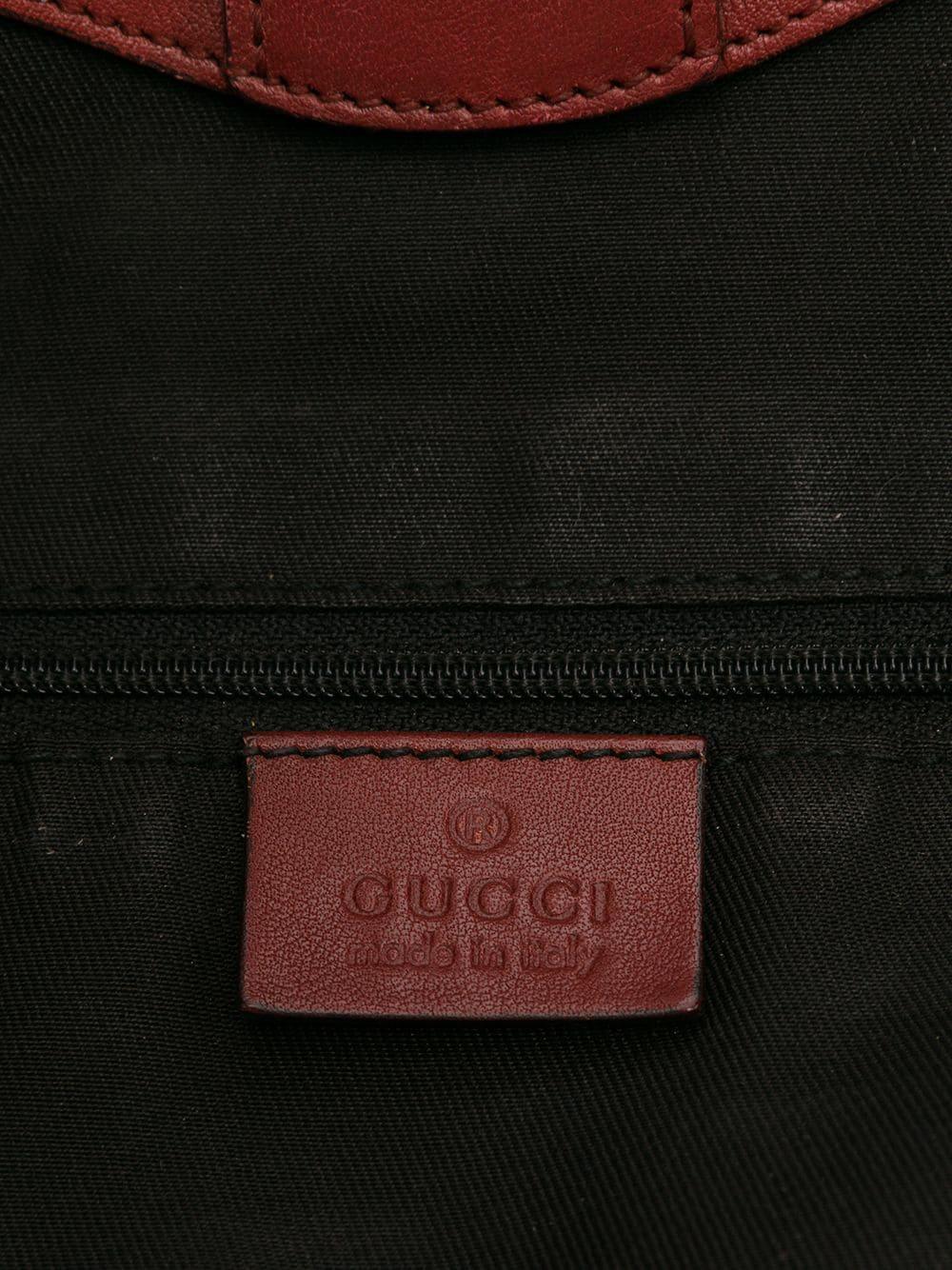 Gucci Sukey Beige Canvas Argyle Check Tote Bag In Excellent Condition In Paris, FR