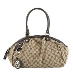 Gucci  Sukey Boston Bag GG Canvas