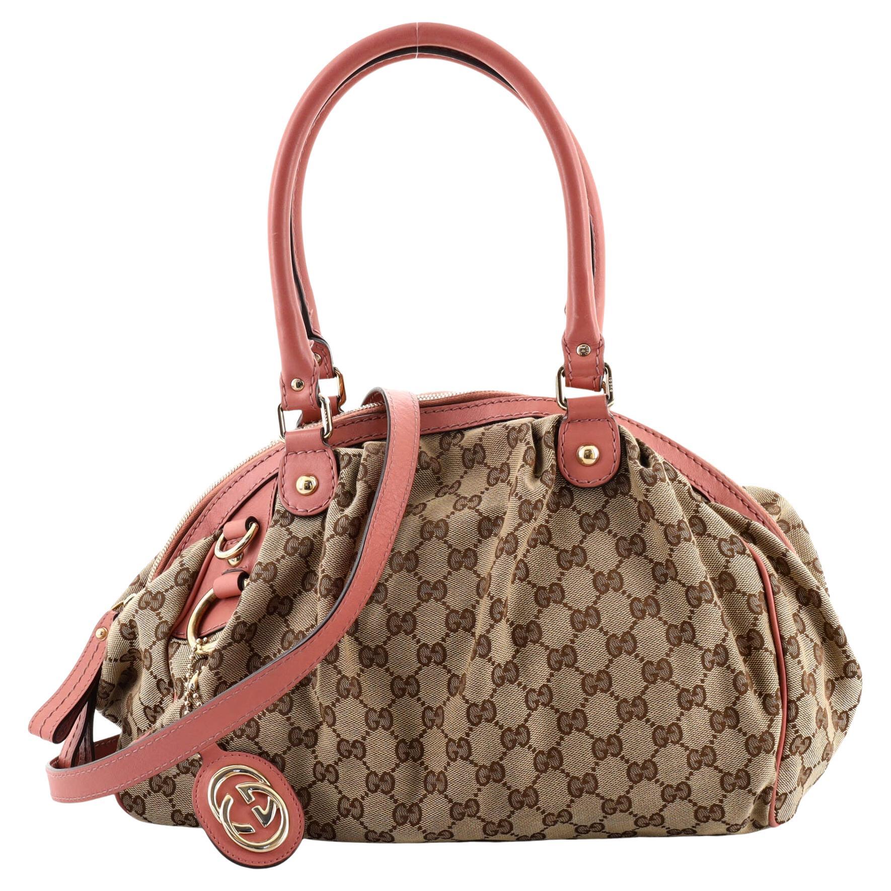 Gucci - Sac Boston Sukey en toile GG