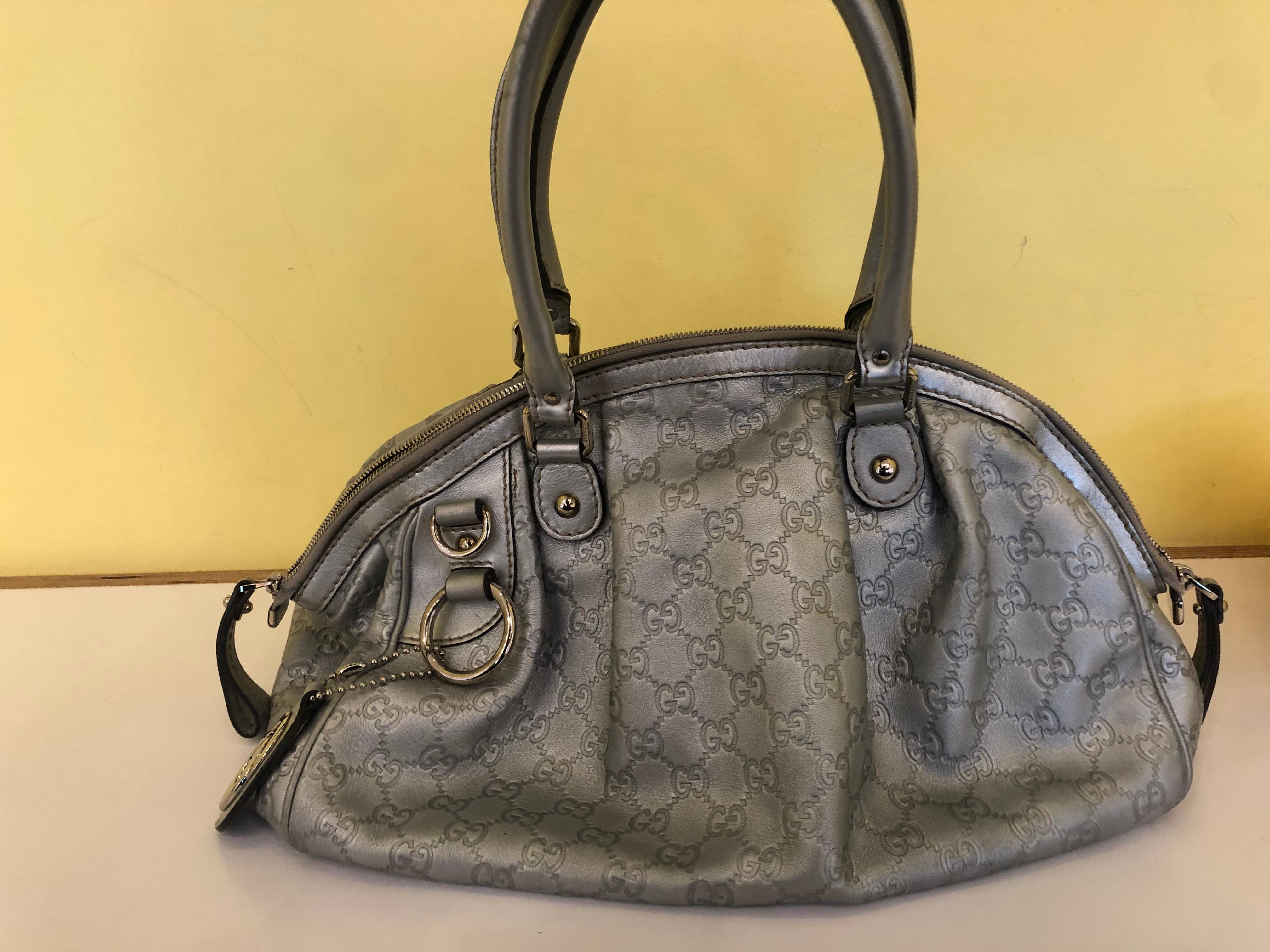 Gucci Sukey Convertible Boston Bag Guccissima Leather 6