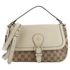 Gucci Sukey Convertible Umhängetasche GG aus Segeltuch mit Leder