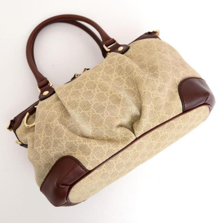 Gucci Sukey Diamante Monogram Medium Top Handle 2way 234024 Shoulder Bag For Sale 1
