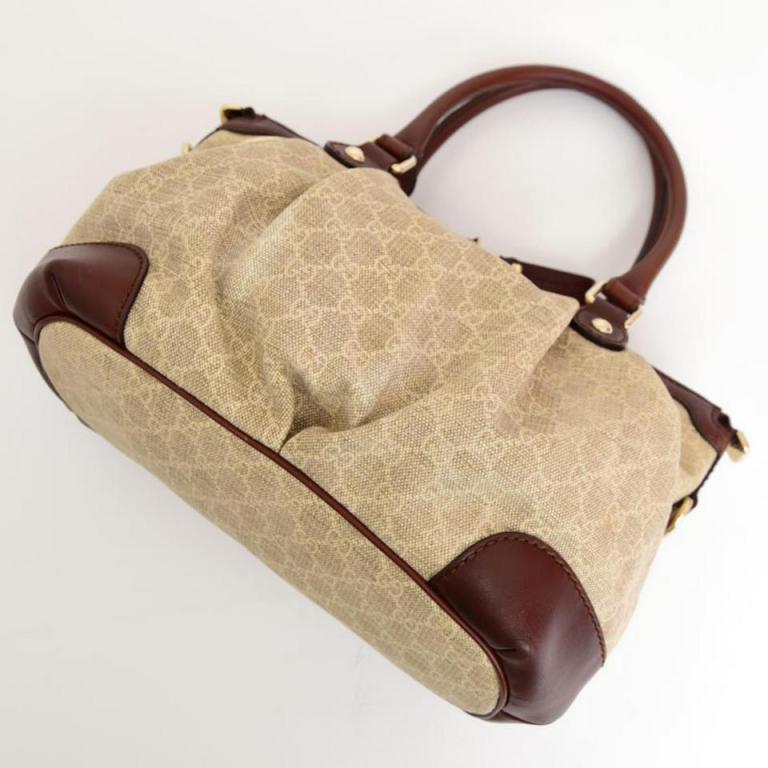 Gucci Sukey Diamante Monogram Medium Top Handle 2way 234024 Shoulder Bag For Sale 2