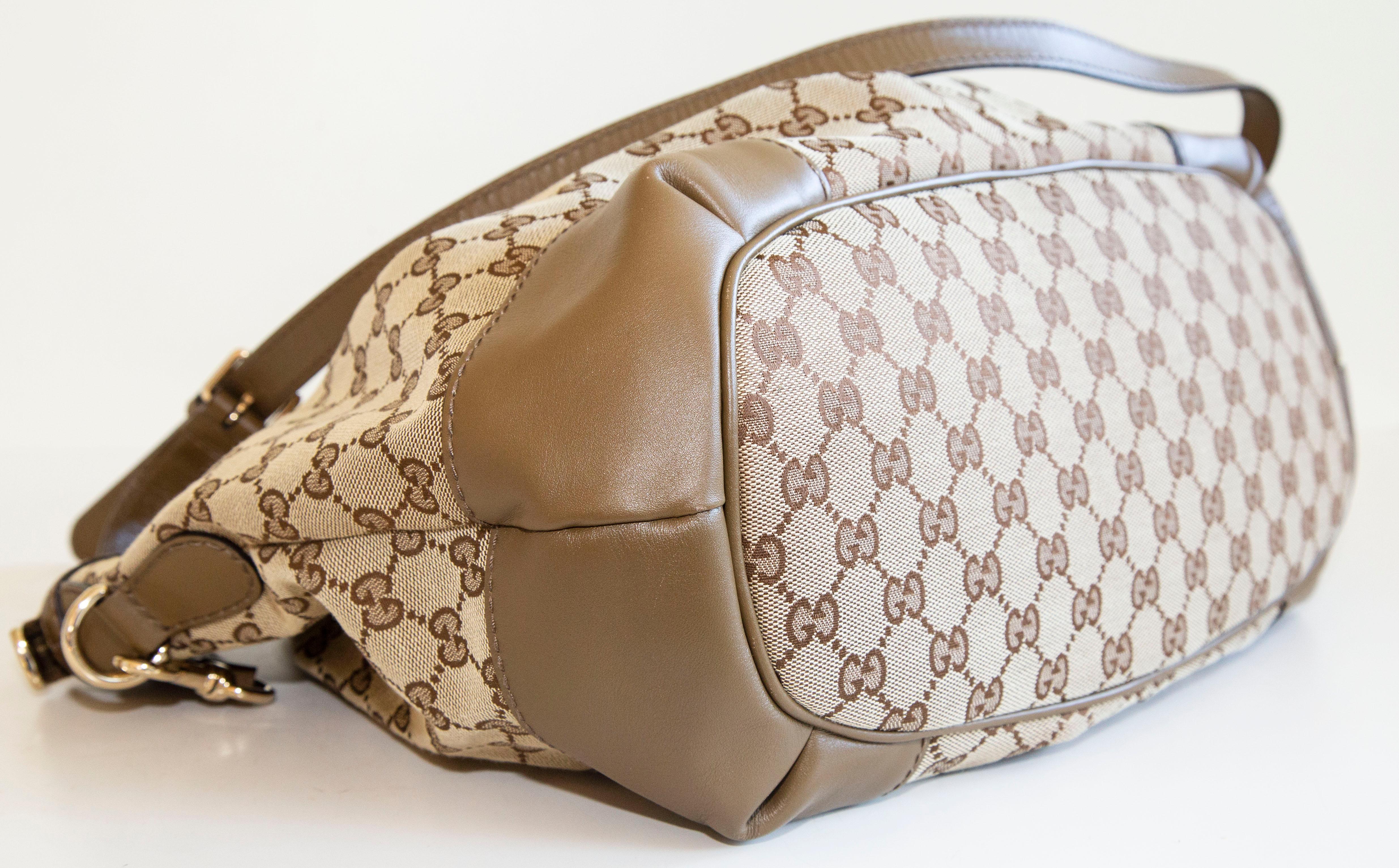 Gucci Sukey GG Canvas Top Handle Satchel Crossbody Shoulder Bag For Sale 5