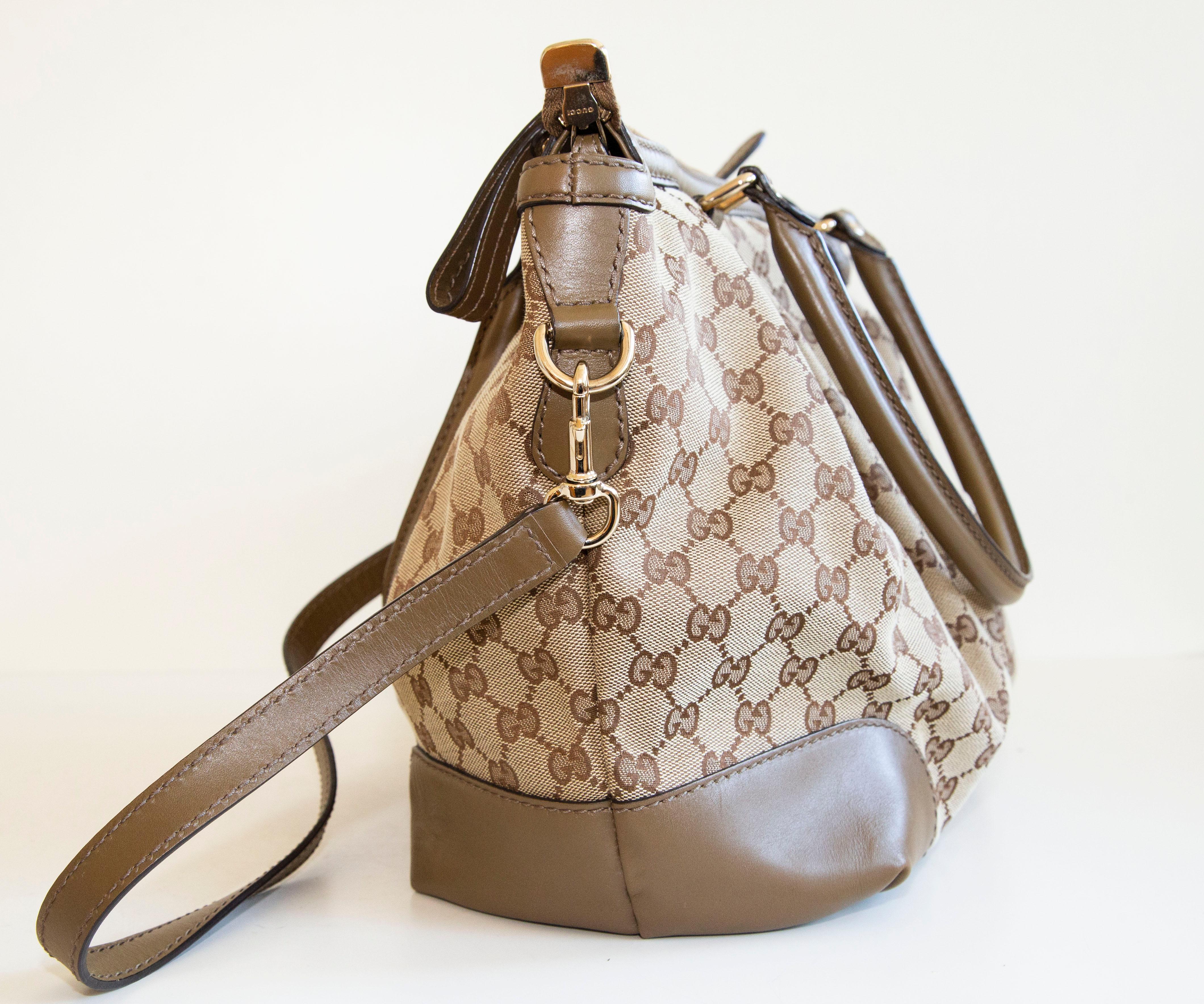 Gucci Sukey GG Canvas Top Handle Satchel Crossbody Shoulder Bag For Sale 1