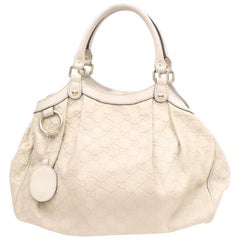 Gucci Sukey Guccissima 867656 Ivory Leather Tote