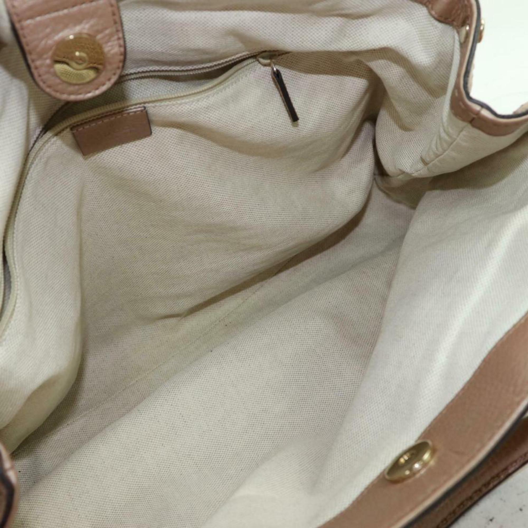 Gucci Sukey Hobo 870327 Beige Leather Satchel In Good Condition For Sale In Forest Hills, NY