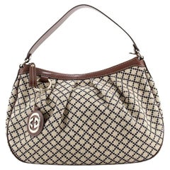 Gucci Sukey Hobo Diamante Canvas Medium