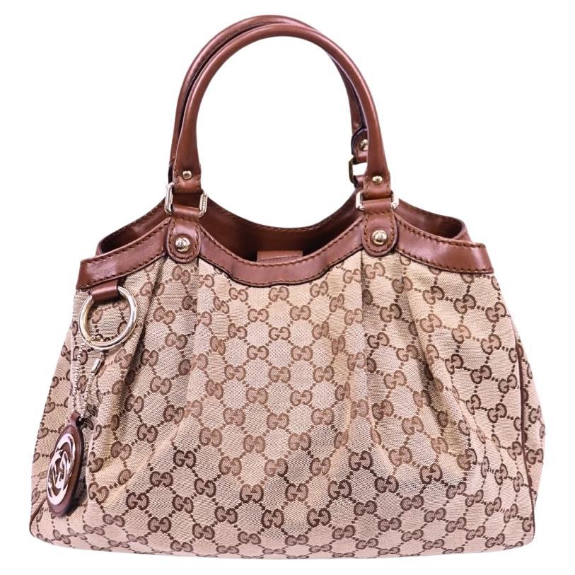 Gucci Sukey Medium Tote Bag in Beige GG Canvas