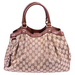 Gucci Sukey Medium Tote Bag in Beige GG Canvas