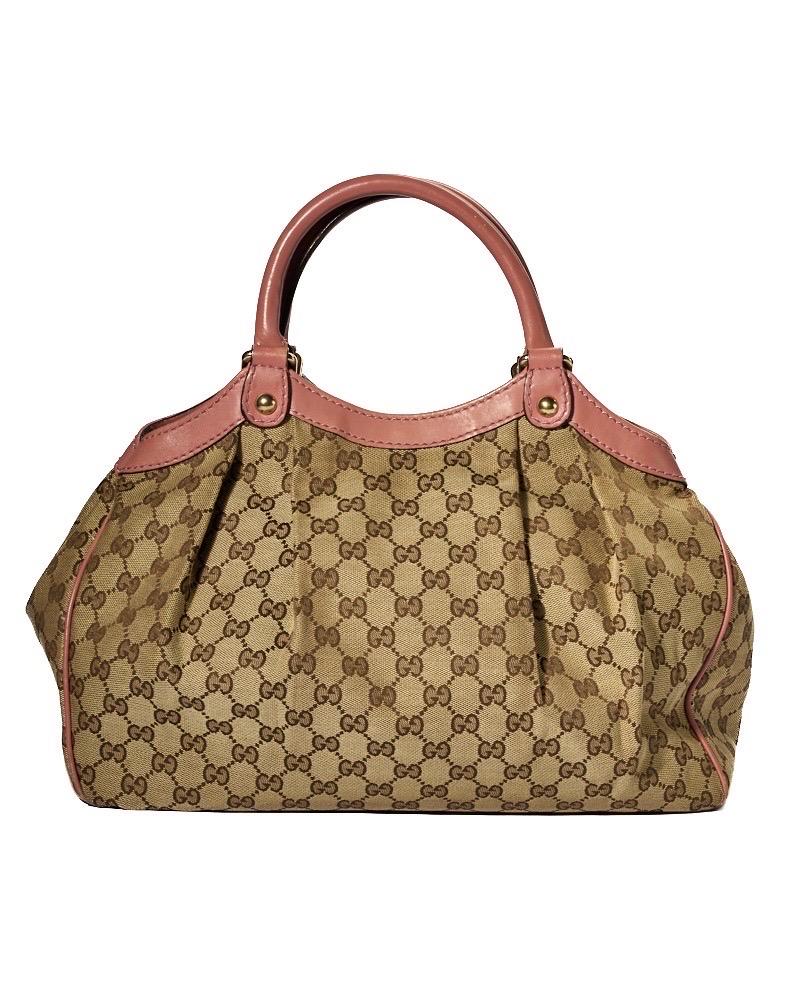 Donna Gucci Sukey Small GG Supreme Rosa in vendita