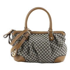 Gucci  Sukey Top Handle Satchel Diamante Canvas Medium