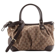 Gucci Sukey Top Handle Satchel GG Tweed Medium