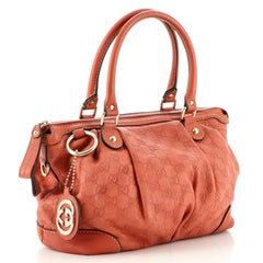 Gucci Sukey Top Handle Satchel Guccissima Leather Medium