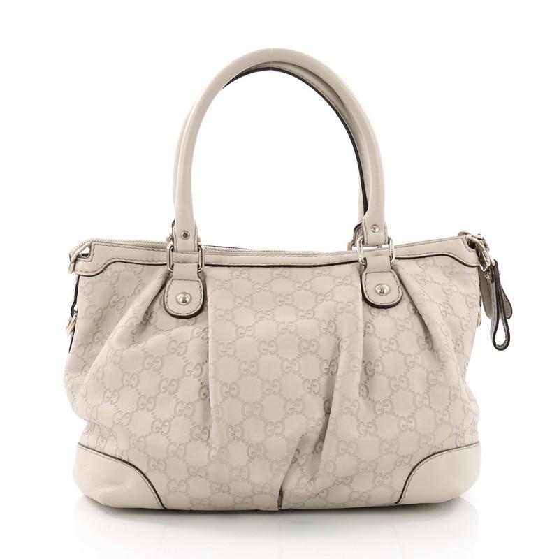 Gucci Sukey Top Handle Satchel Guccissima Leather Medium In Good Condition In NY, NY
