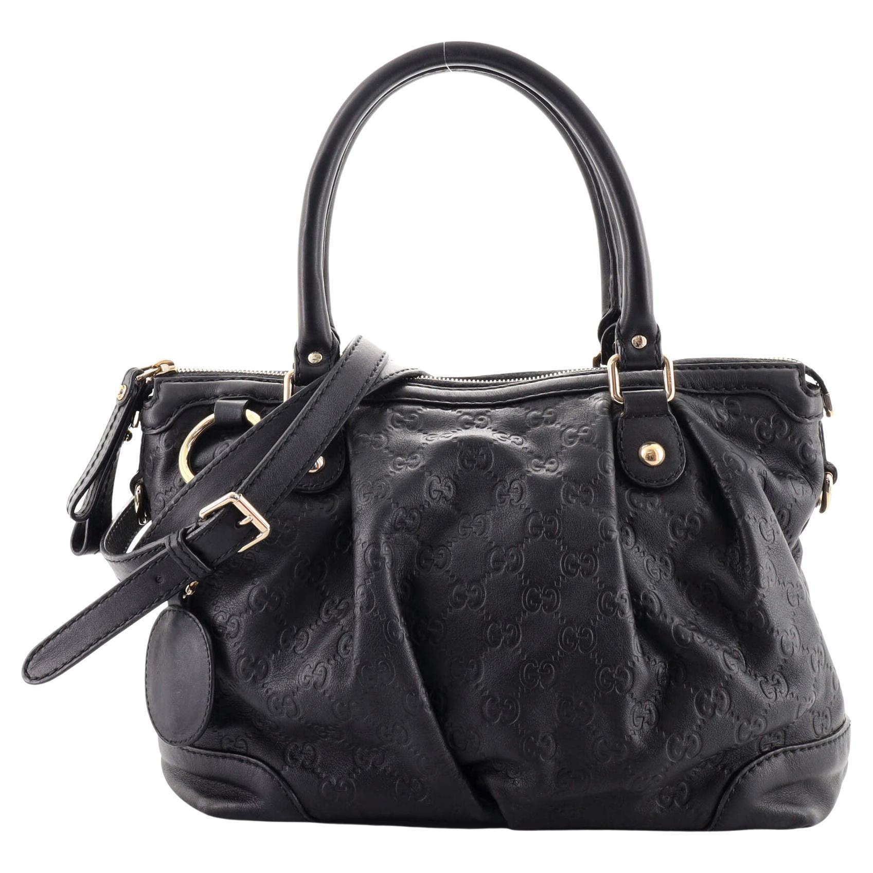 Gucci Lady Buckle Top Handle Bag Leather Medium at 1stDibs
