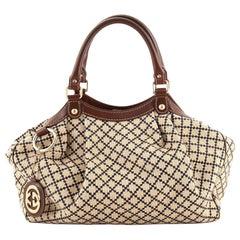 Gucci Sukey Tote Diamante Segeltuch Medium