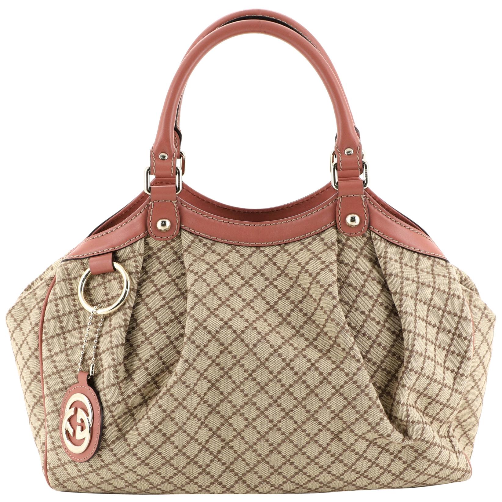 Gucci Sukey Tote Diamante Canvas Medium