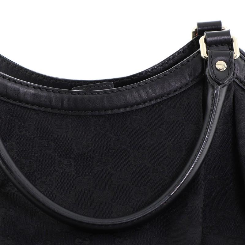 Gucci Sukey Tote GG Canvas Large, crafted from black GG canvas 2