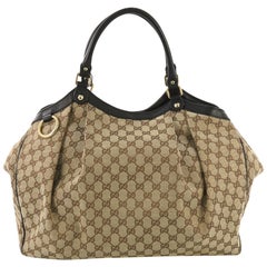  Gucci Sukey Tote GG Canvas Large