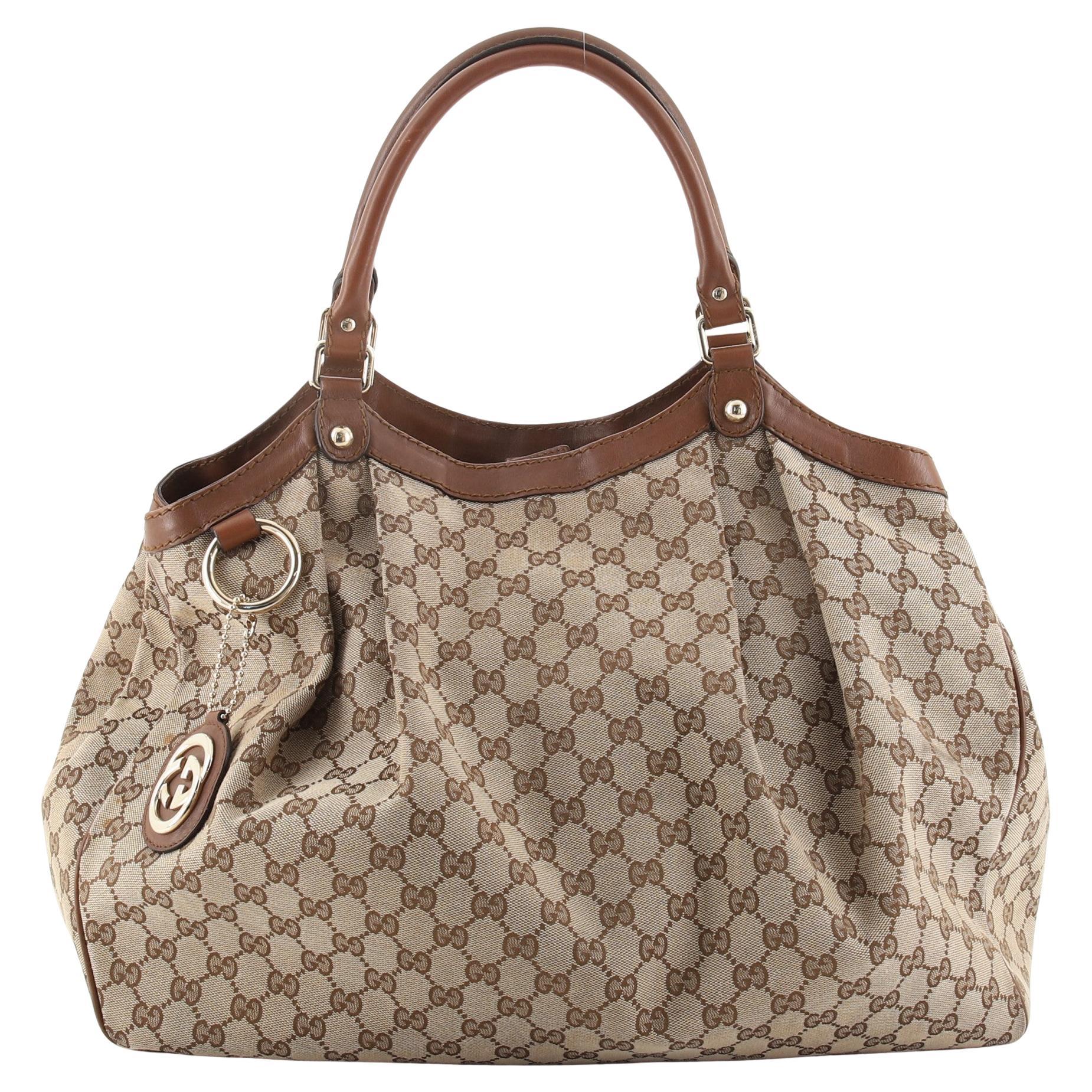 Gucci Sukey Tote GG Canvas Large at 1stDibs