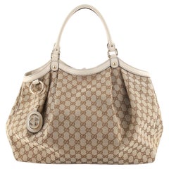 Gucci Sukey Tote GG Canvas Large at 1stDibs