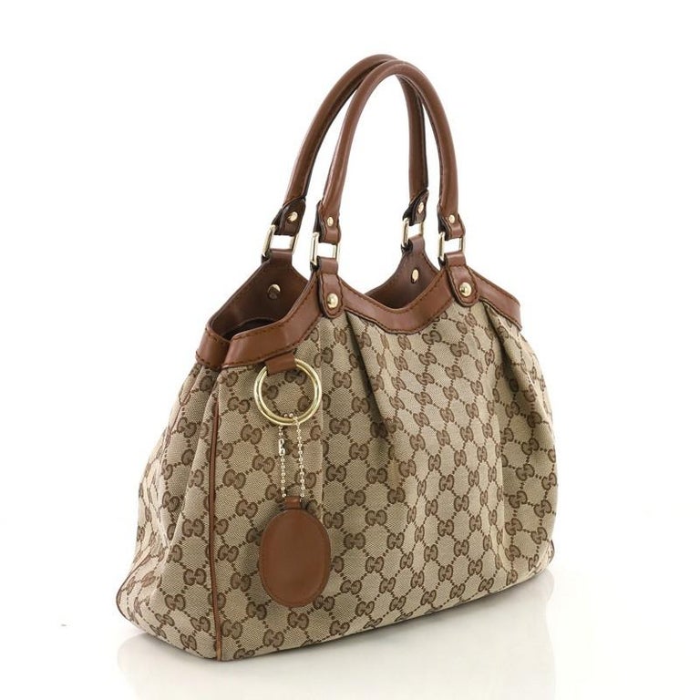 Gucci Sukey Tote GG Canvas Medium at 1stDibs