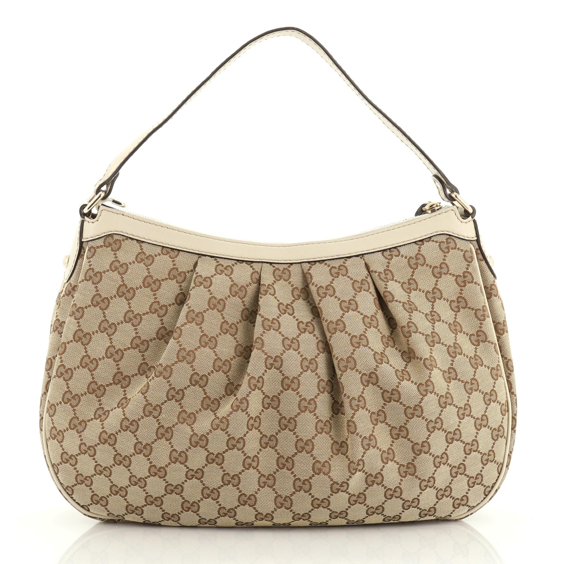 Brown Gucci Sukey Tote GG Canvas Medium