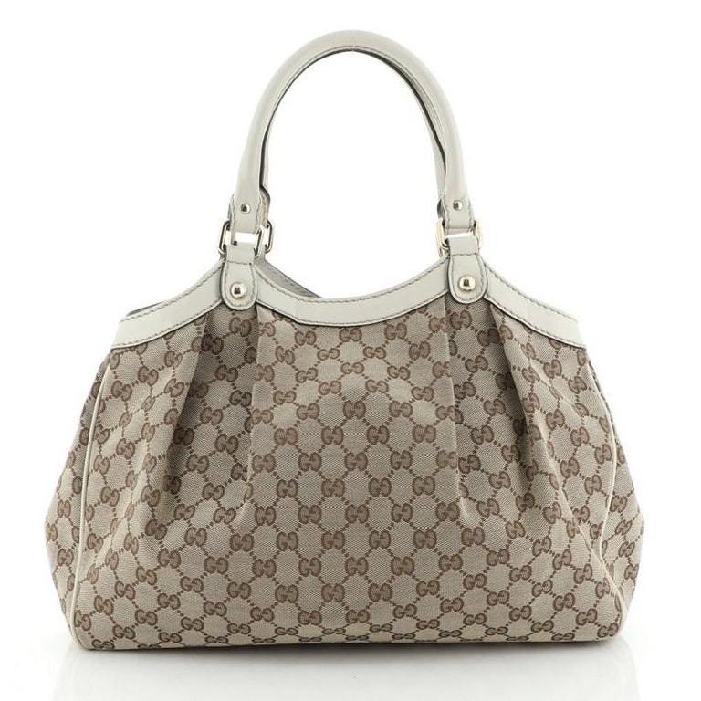 Gucci Tote Bag Sale | Guccissima Sukey Brown 211944 | BagBuyBuy