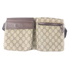 Used Gucci Supreme Canvas Belt Bag Waist Pack Fanny 4GK1024K