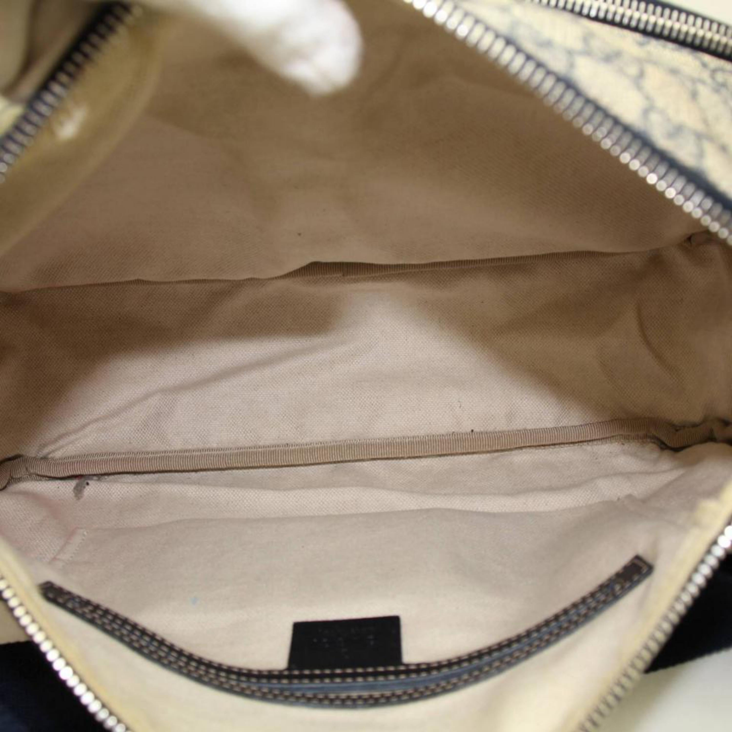Gucci Supreme Front Pocket Messenger 867296 Navy Coated Canvas Cross Body Bag 1