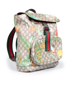 Gucci Supreme GG Monogram Tian Web Single Buckle Backpack