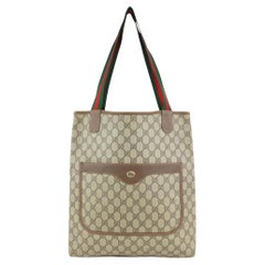 Gucci Supreme GG Monogram Web Handle Shopper Tote 1025g14