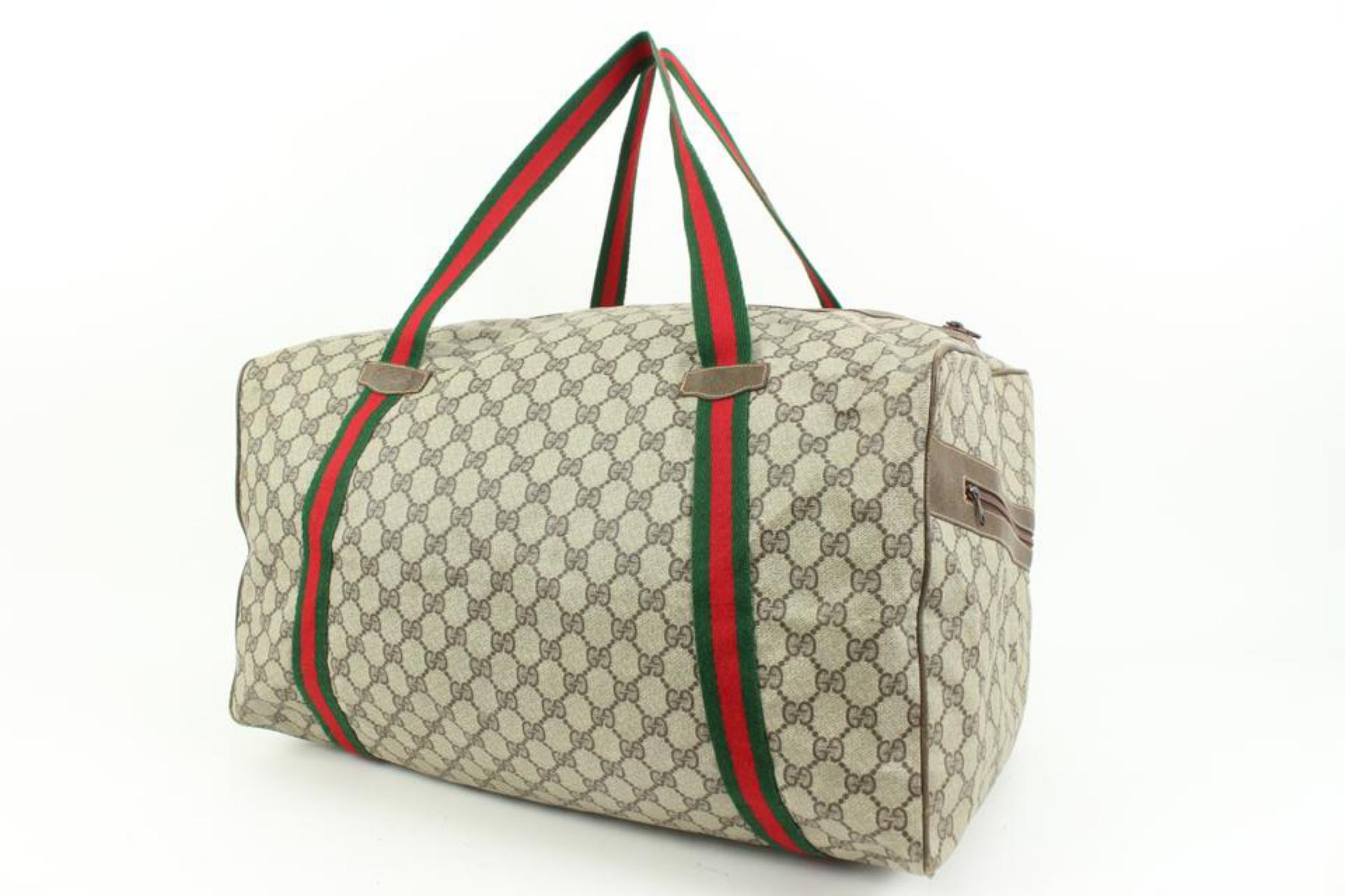 Gucci Supreme GG Web Handle Boston Duffle Bag 82gz422s 7