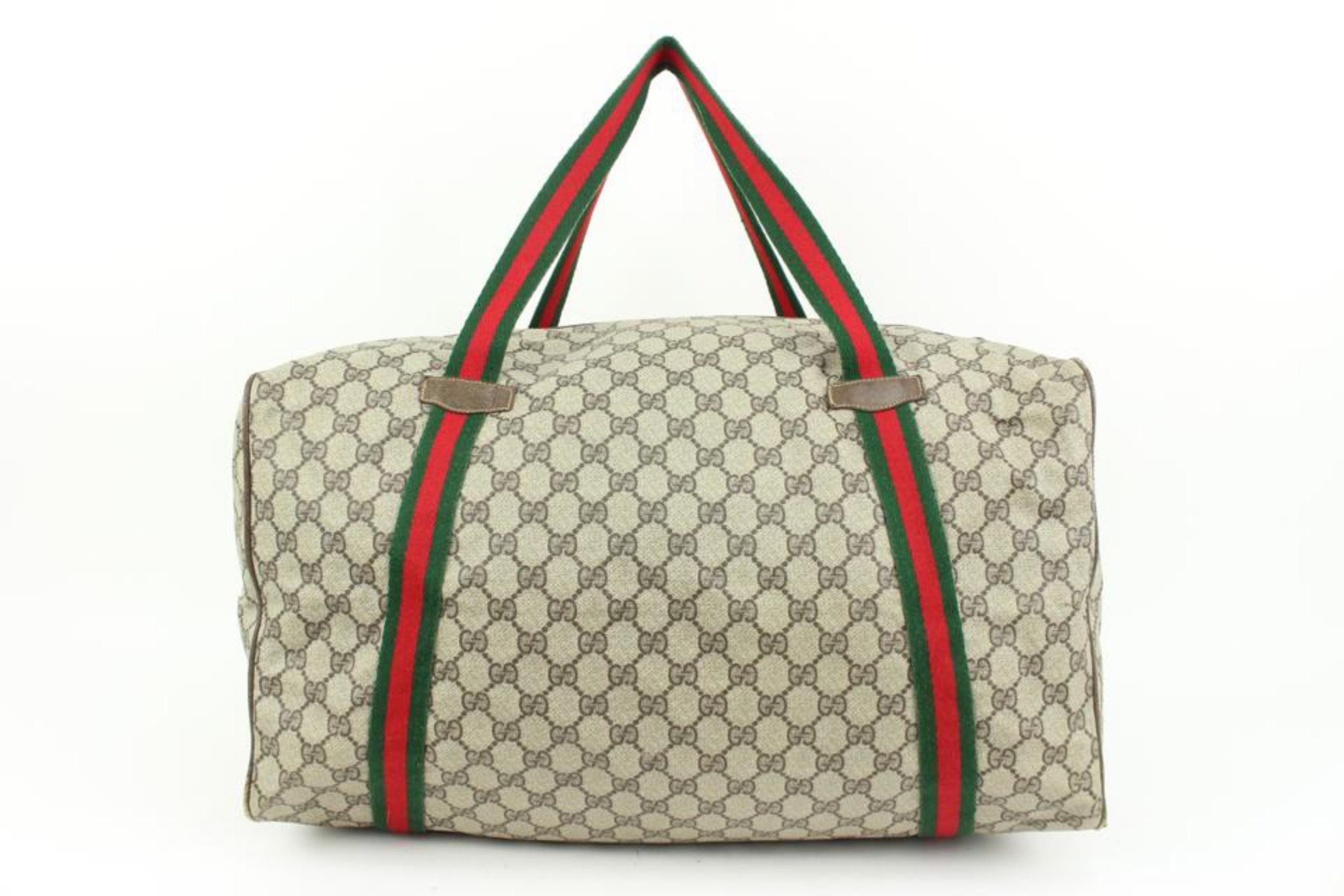 Women's Gucci Supreme GG Web Handle Boston Duffle Bag 82gz422s