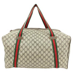 Gucci Supreme GG Web Handle Boston Duffle Bag 82gz422s