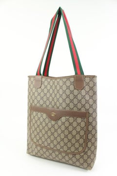 Gucci Supreme GG Web Handle Shopper Tote Bag 74gz411s