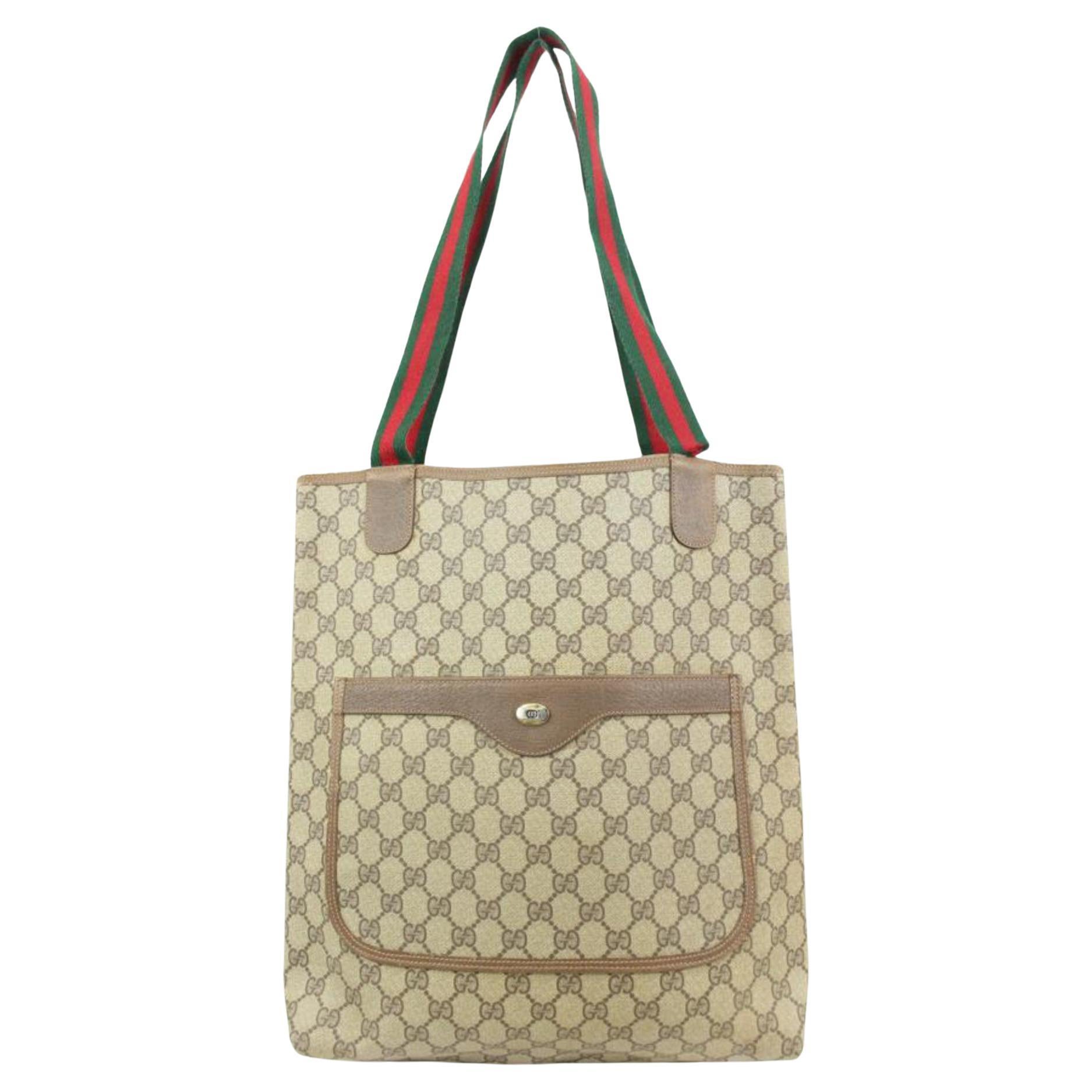 Gucci Supreme GG  Handle Shopping Tote Bag Upycycle Ready 44gk90 at