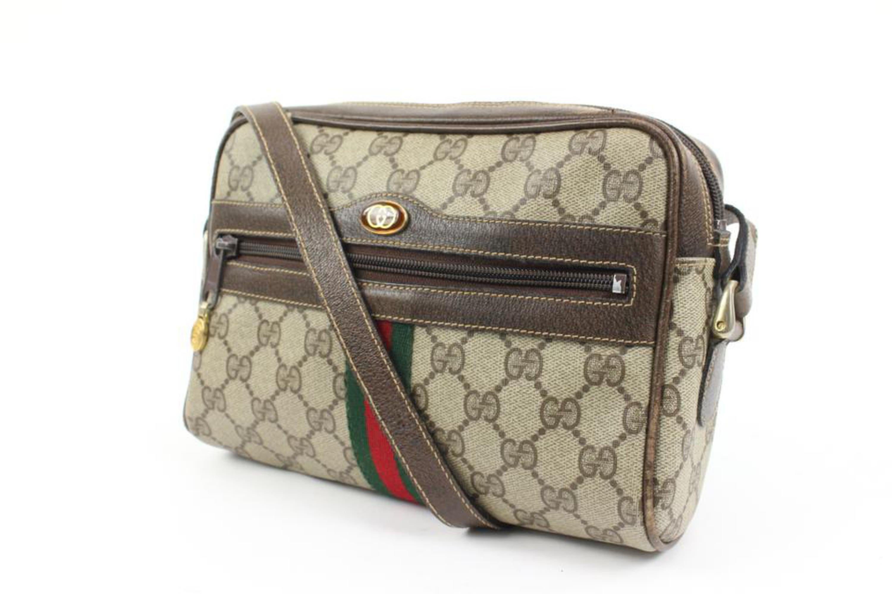 Gucci Supreme GG Web Ophidia Crossbody Camera bag s29g36
Date Code/Serial Number: 010-378...
Made In: Italy
Measurements: Length:  8.5