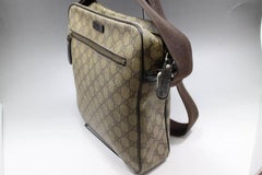 Gucci Supreme Monogram 232381 Brown Coated Canvas Cross Body Bag